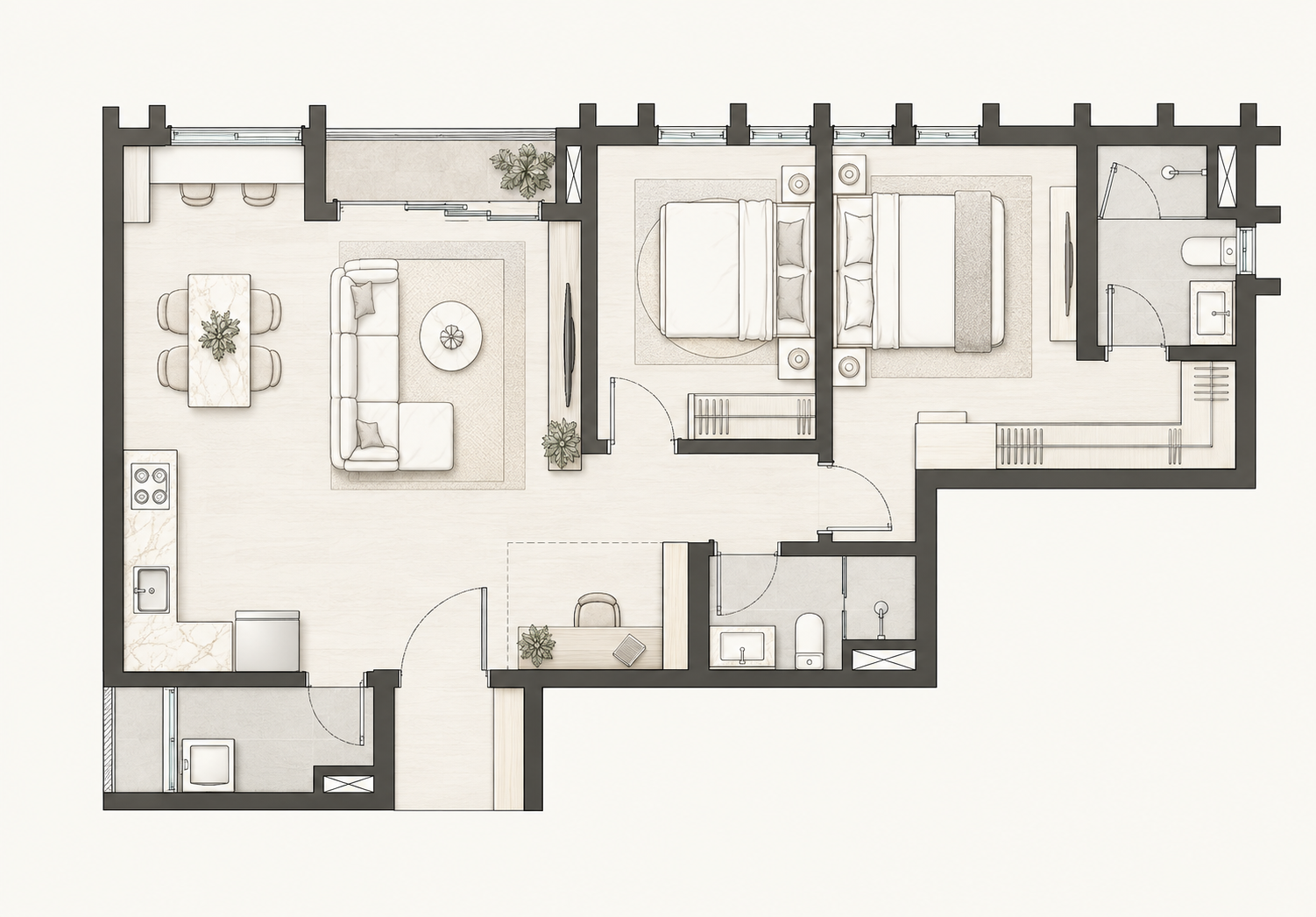 Noöra Interior Design Floor Plan