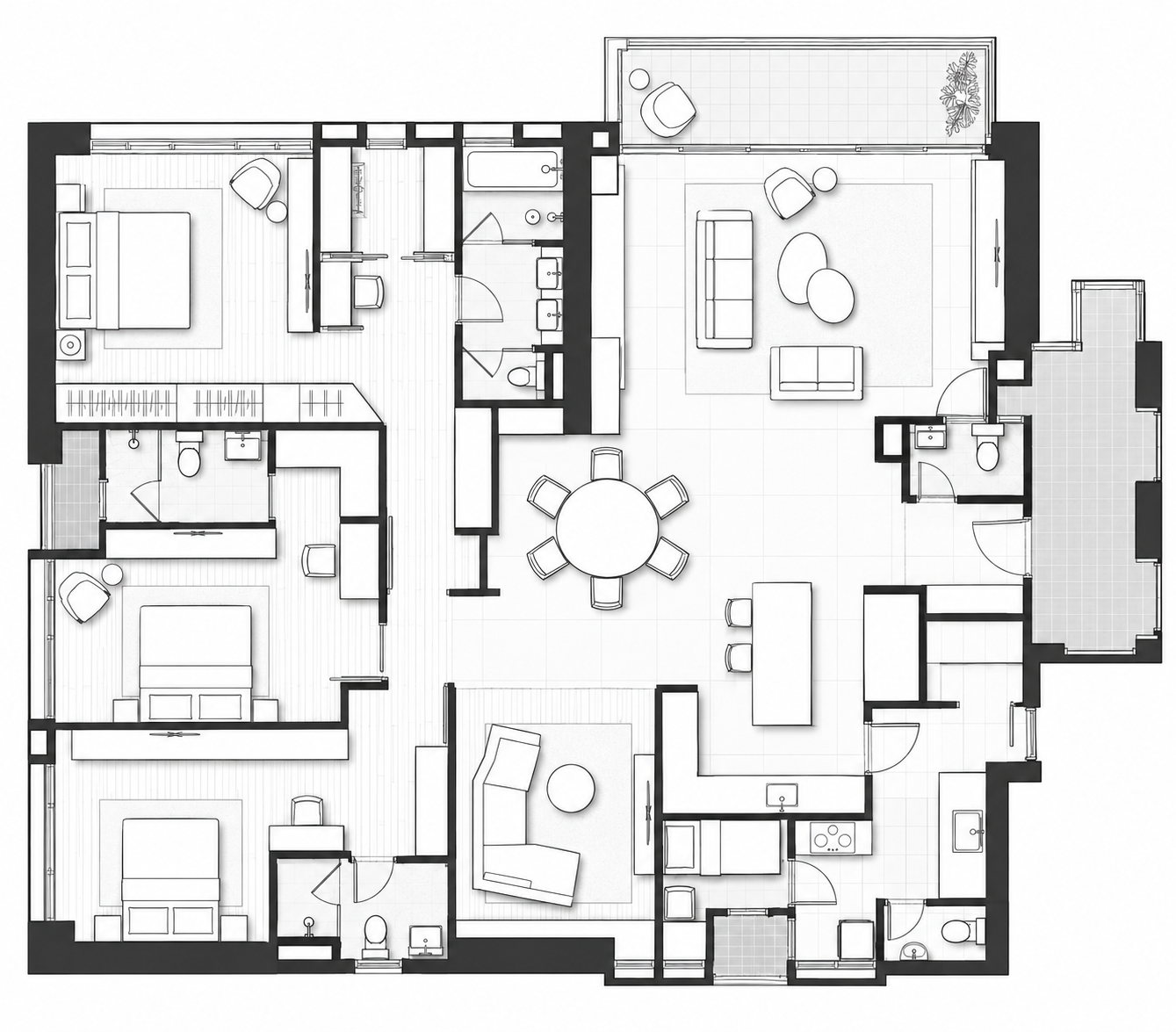 Kiaramas deDaun Interior Design Floor Plan